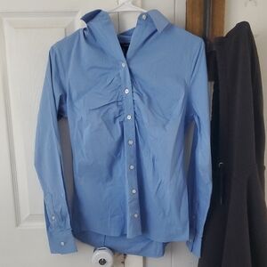 Lands' End Blue Blouse Top  Nwot Size 0 Never Worn